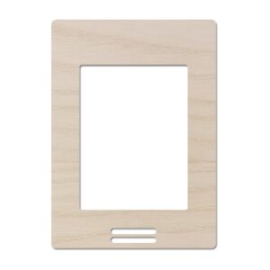 Caratula estetica para los Room Controller SER8000 y SE8000 de color madera claro Haya