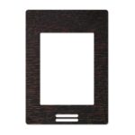 Caratula estetica para los Room Controller SER8000 y SE8000 de color plata madera oscura Nogal