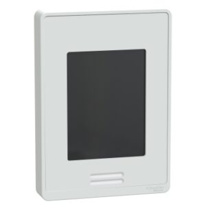 Room controller SER8000 BACnet MS/TP o ModBus RTU con pantalla táctil multilenguaje de color blanco con detector de presencia