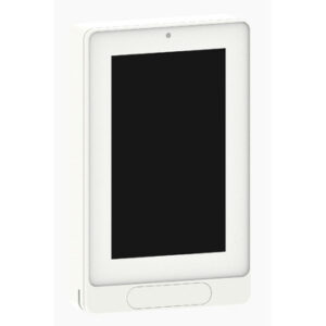 Unidad y zona de control de la sala de pantalla táctil para ventilador de baja tensión: BACnet MSTP, sensor HR, sensor PIR, Zigbee Pro y Wifi, blanco